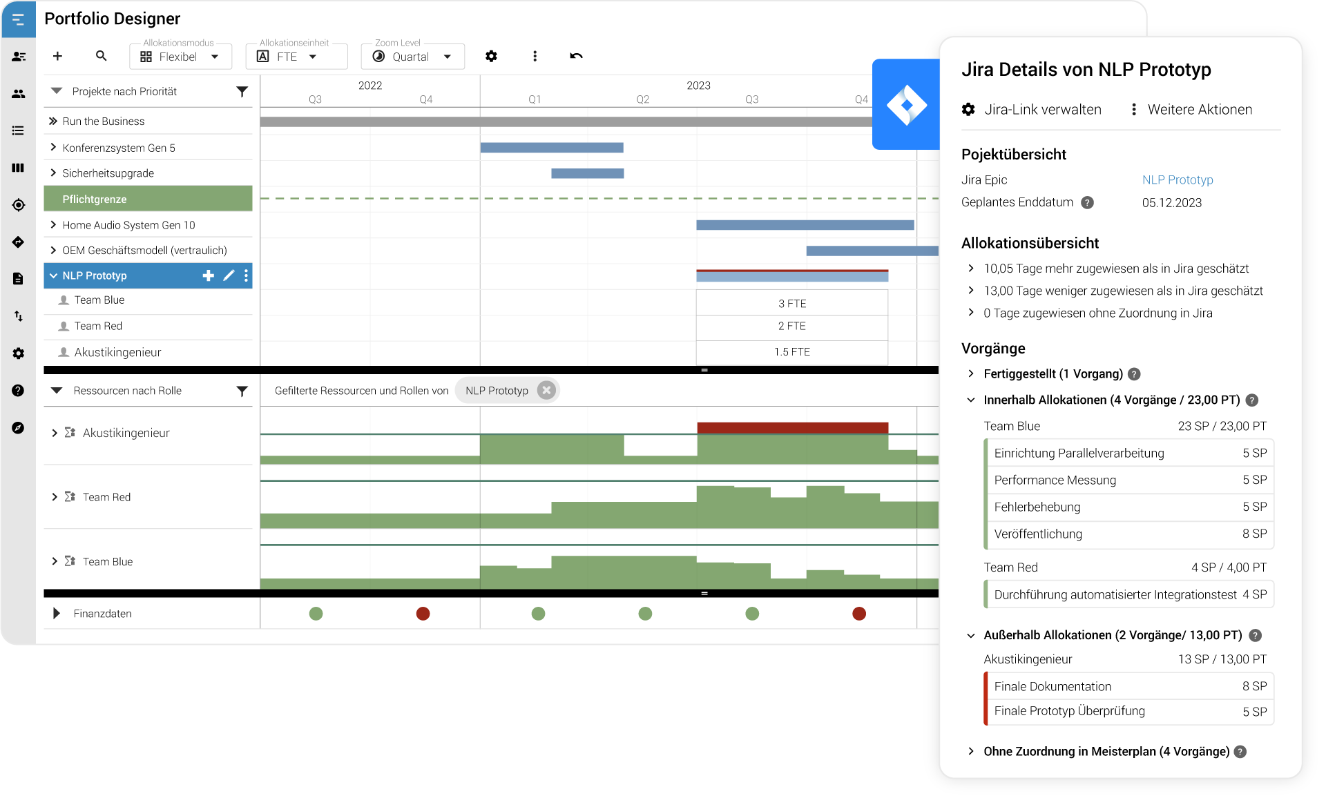 Portfolio Designer Jira Integration