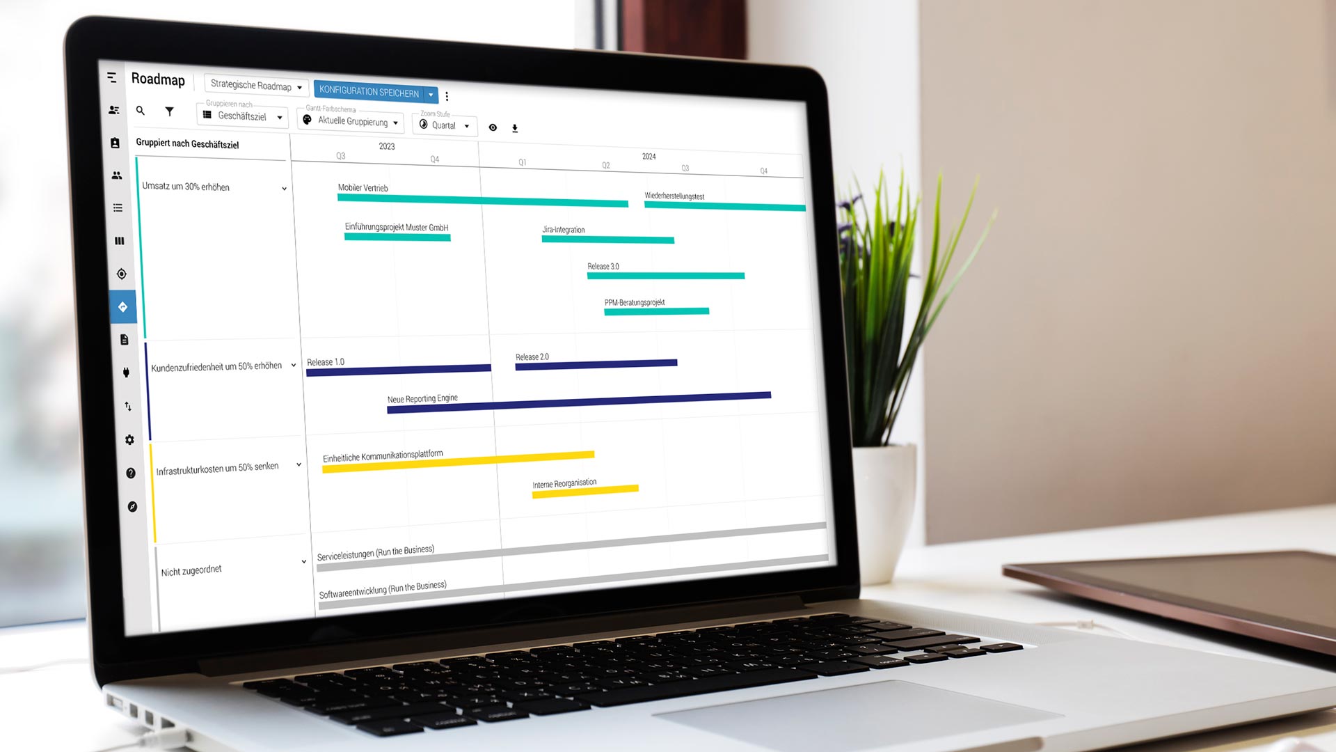 Meisterplan Roadmap-Funktionalitäten