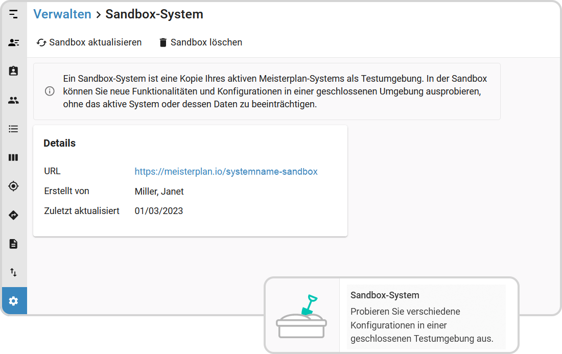 Sandbox-System Setup