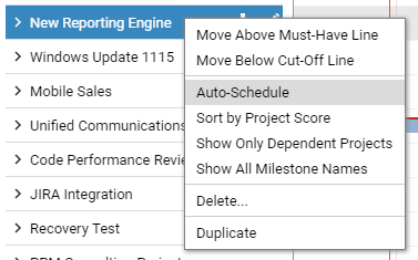 Auto Schedule