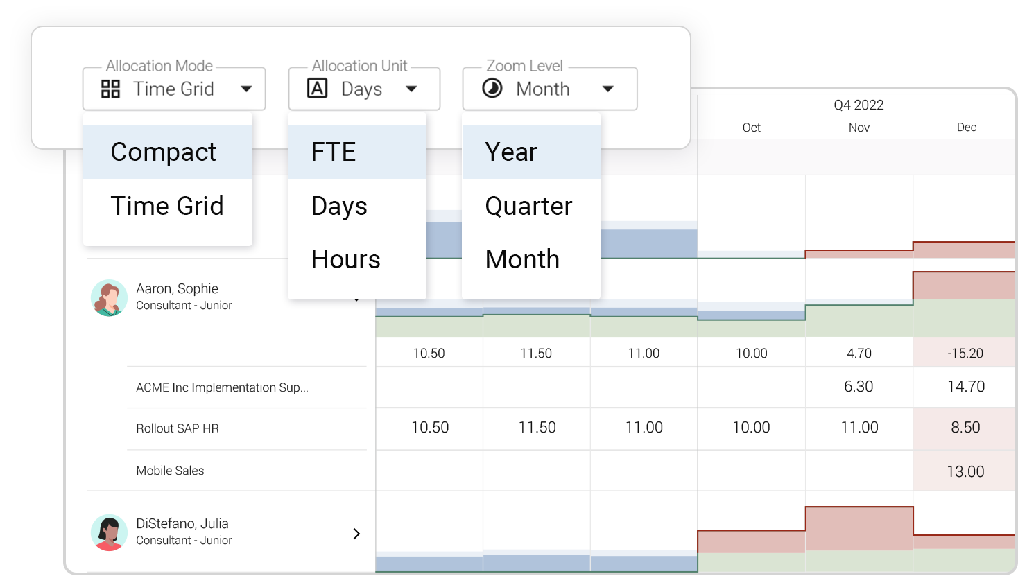 Flexible Allocations Screenshot