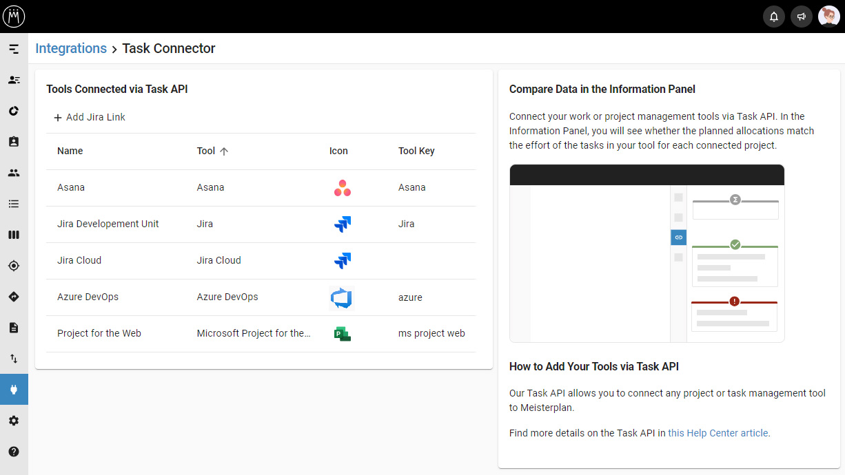 Task Connector tools