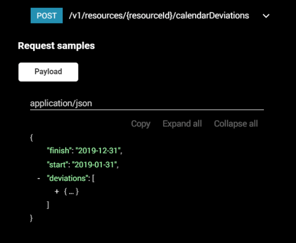 Meisterplan Rest API Sample Request