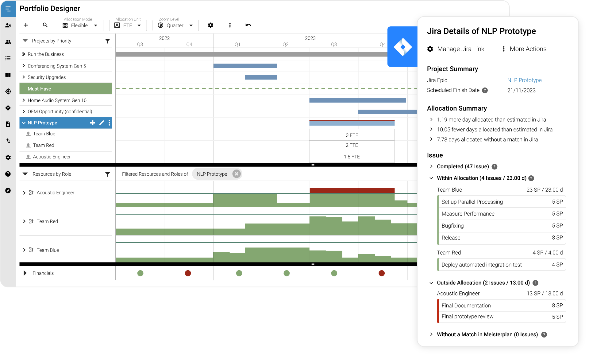 Portfolio Designer Jira Integration