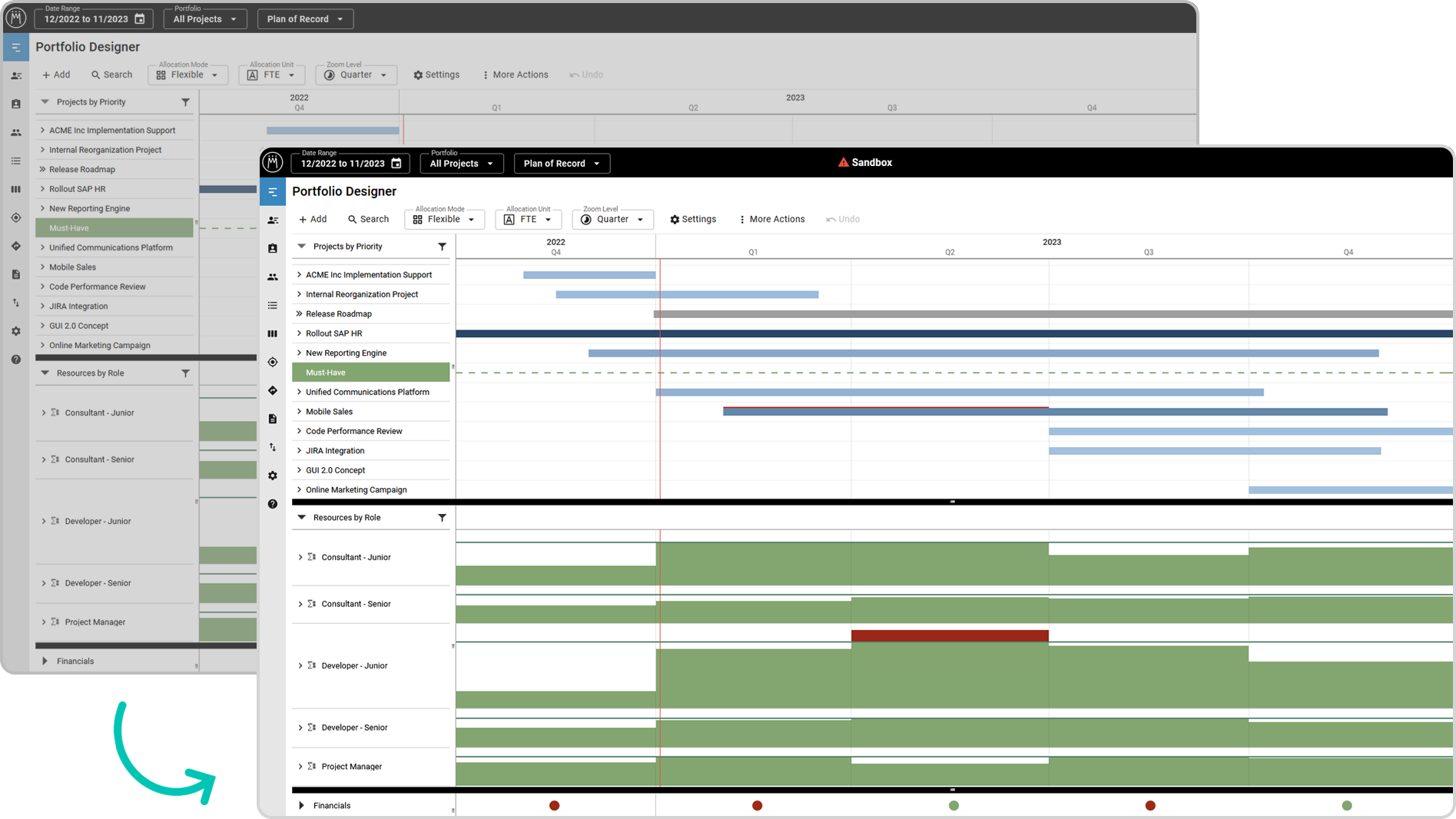 Sandbox System Portfolio Designer